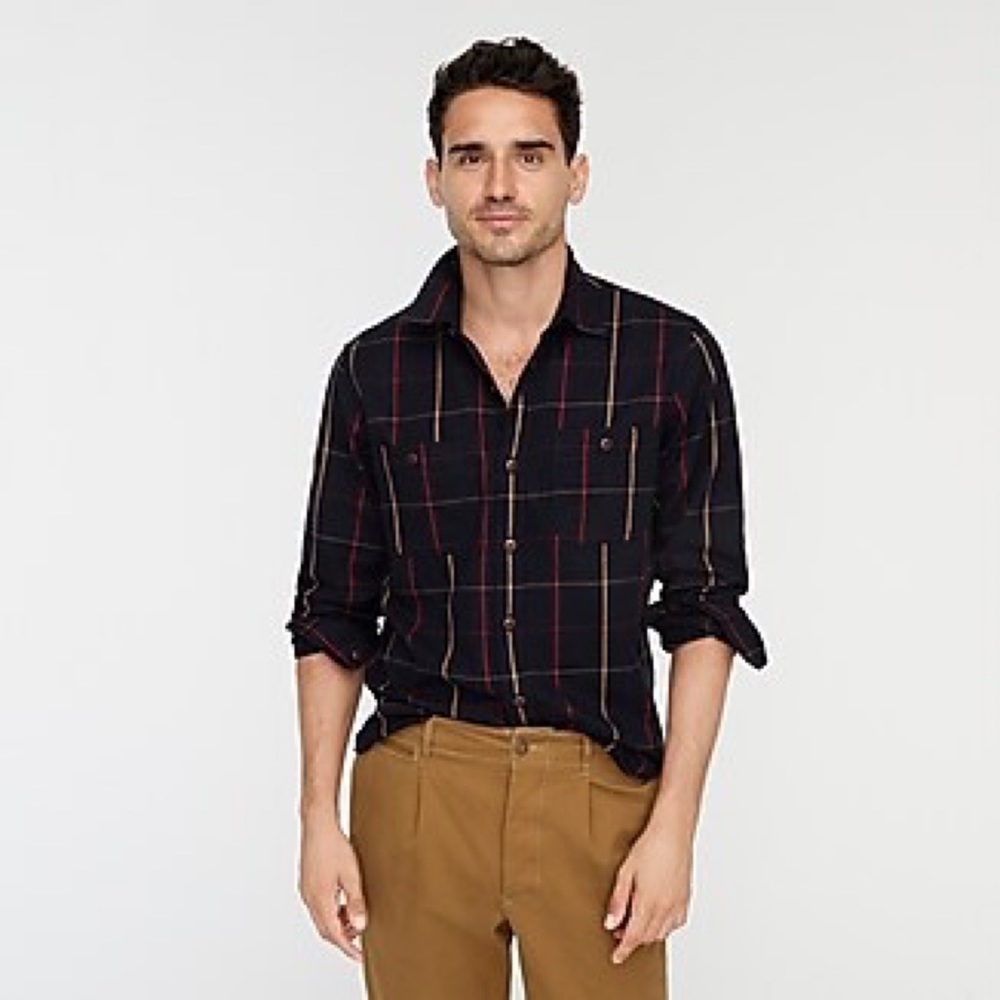 NWT J. Crew Slim Midweight Flannel